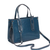 Oil Wax Cowhide High-Capacity Shoulder Bags - Shah S. Sahota